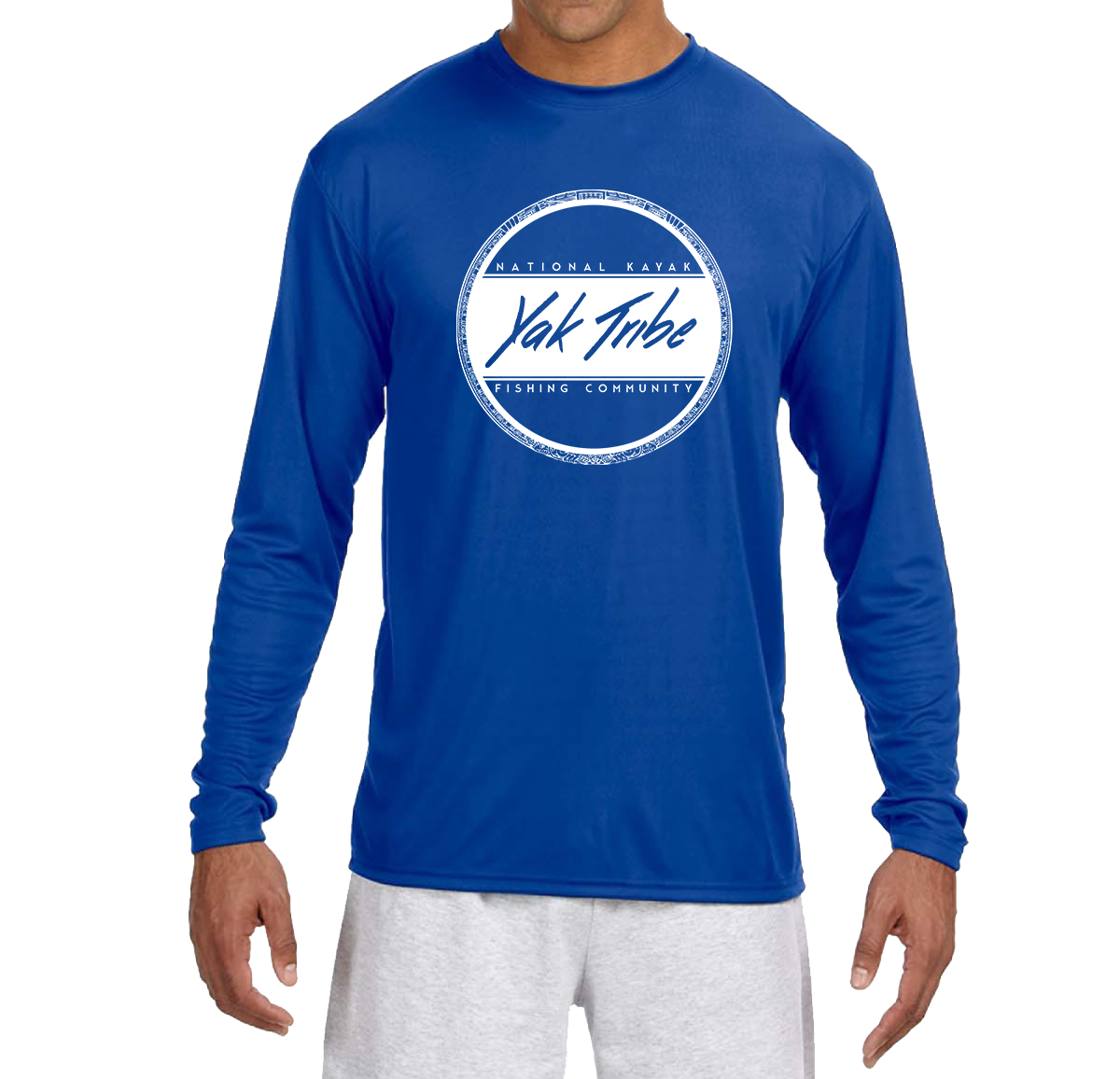 White YT Seal - Long Sleeve Dri-Fit | Kayak Fishing Shirt